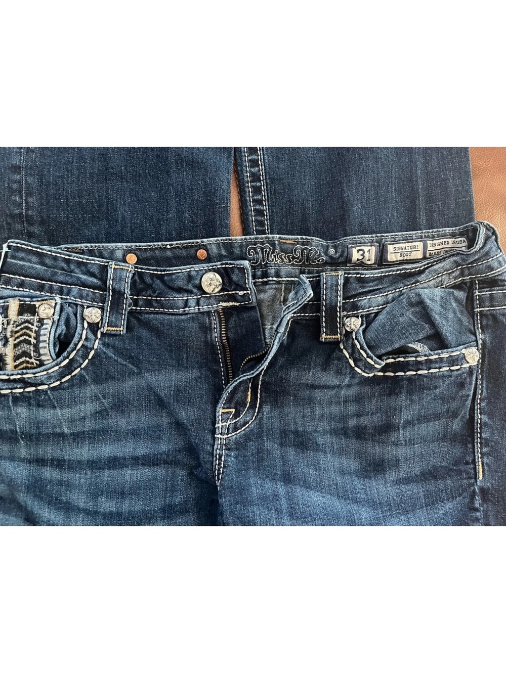 Miss Me Dark Blue Women's Boot Cut Jeans - Picture 4 of 5